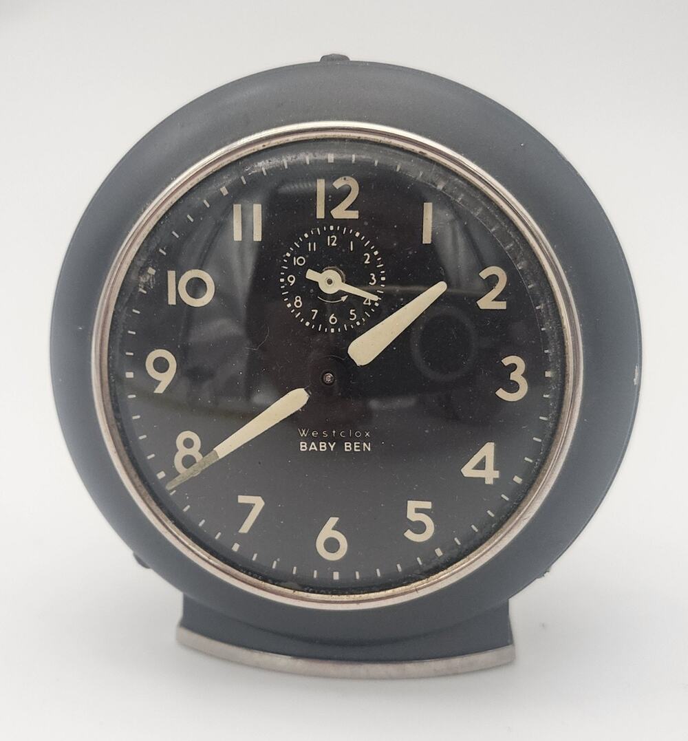 1940's- 50's Westclox Baby Ben Wind-up Alarm Clock Art Deco Westclox Baby-Ben